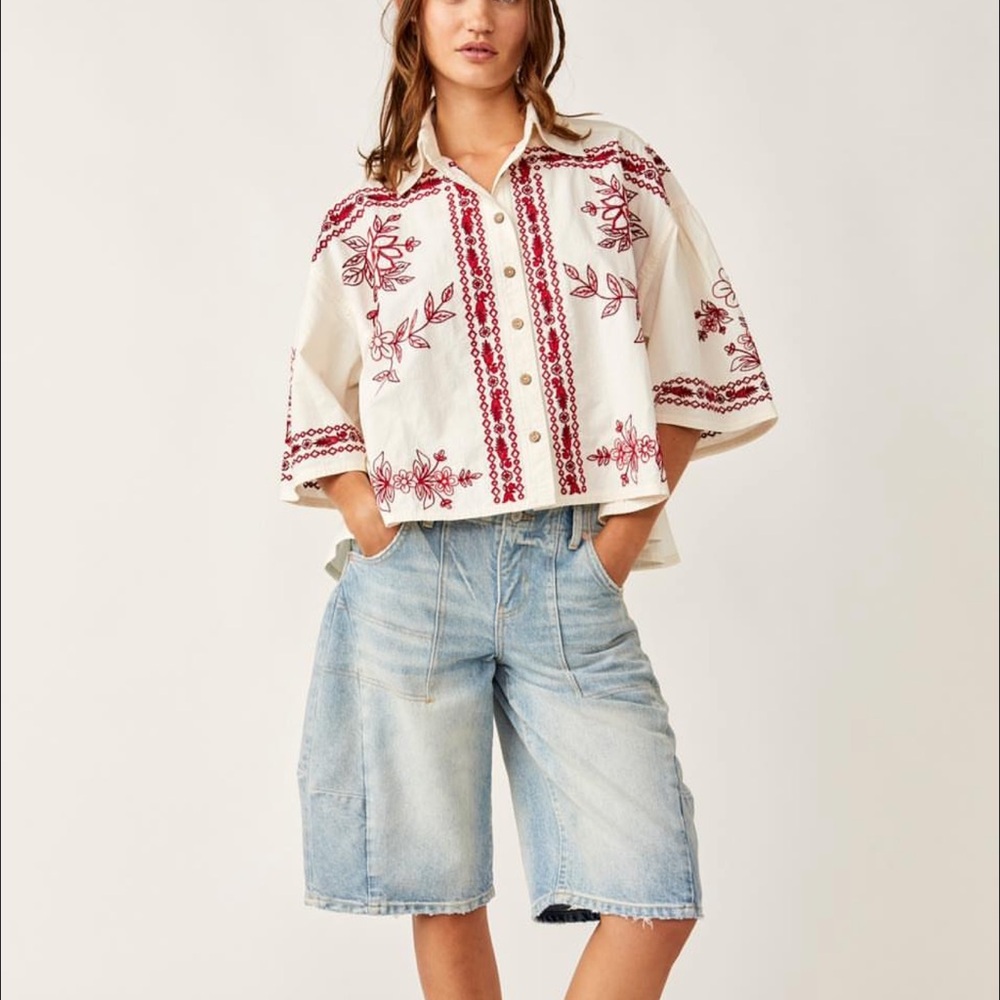 Free people button down
